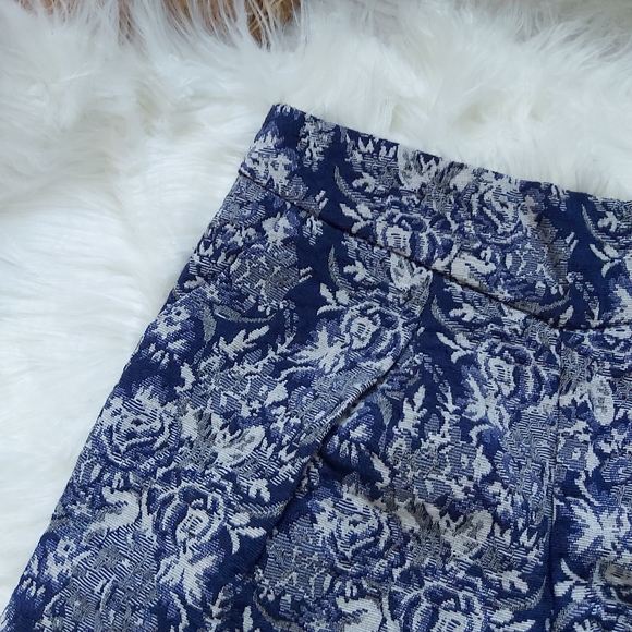Floral OASAP upholstery fabric blue shorts - Picture 3 of 9